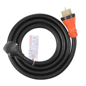 Generator Cord, 15 ft Generator Power Cord with Plug in & Out Pin of Inlet Box Side, 50AMP NEMA 14-50P Generator Plug, SS2-50R Extension Cord 120