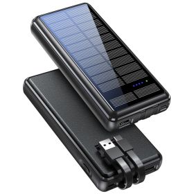 Portable Charger 30000mAh,Solar Power Bank USB-A&USB-C,Compact Power Bank Fast Charging for Mobile Phone,Compatible with Multi-devices, Christmas