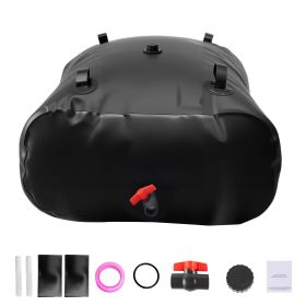 Water Storage Bladder, 87 Gallon (330L) Water Storage Container Tank, 1000D PVC Large Capacity Soft Bag Bladder (Capacity: 330L, Color: Black)